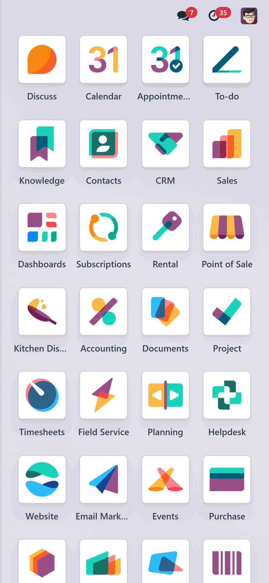 manaTec Odoo Software mobil
