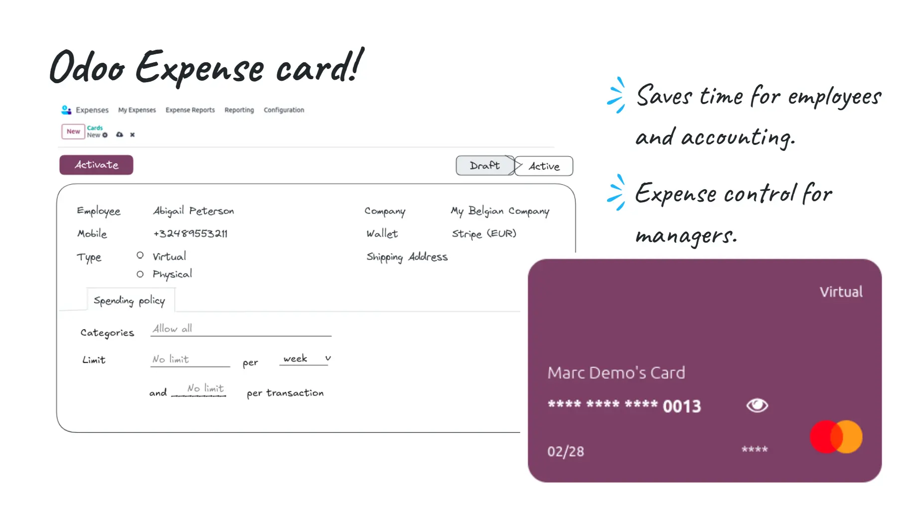 Odoo 19 Expense Card Odoo 19 Expense Card