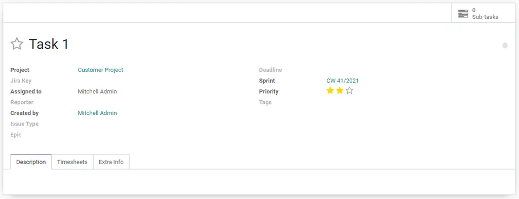 Hinzufügen von Sprints in Aufgaben und Tickets Hinzufügen von Sprints in Aufgaben und Tickets