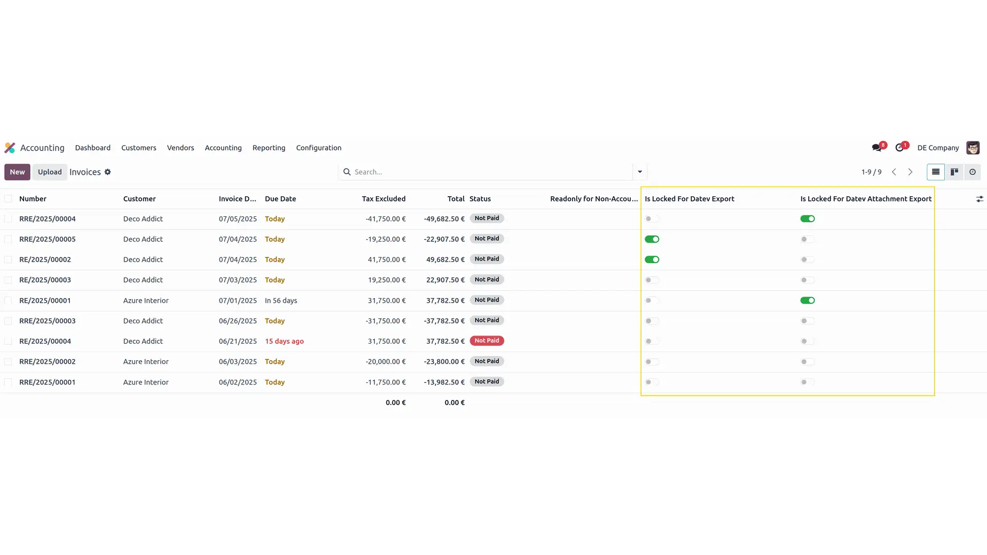 Odoo DATEV AddOn Screenshot 3 Odoo DATEV AddOn Screenshot 3